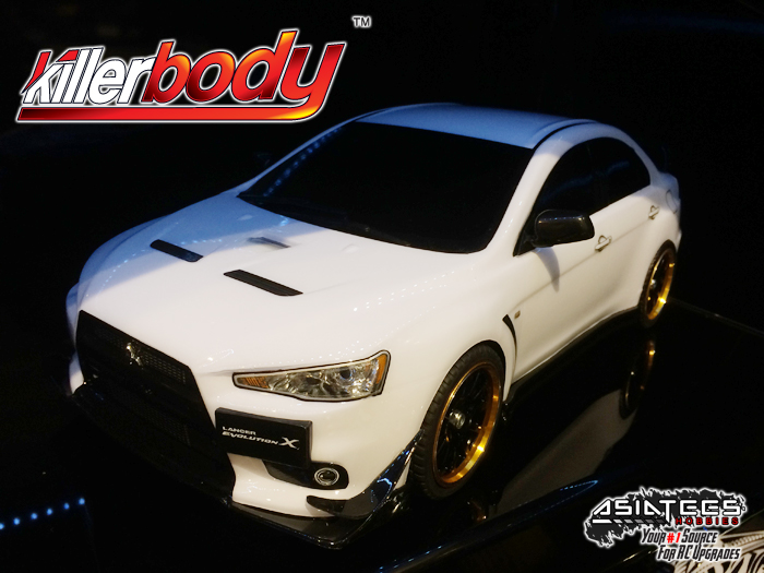 mitsubishi evo rc car body