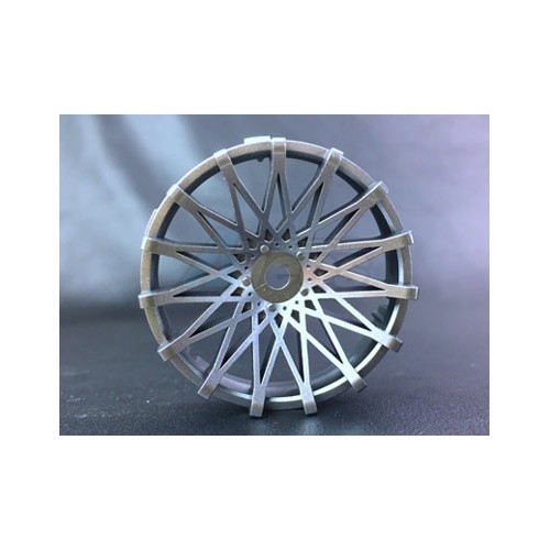 Team-Tetsujin Super Rim Dahlia Matte Silver 2pcs