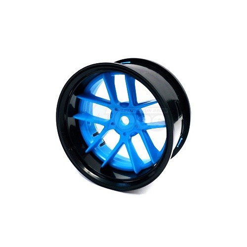 Team-Tetsujin Super Rim Jasmine (black/blue) 2pcs Set