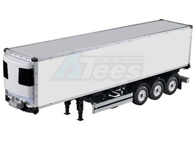 Hercules Hobby 1/14 Scale Tamiya Tractor Truck 40 Foot Reefer Semi-Trailer 2 Axle Model Drift Pattern
