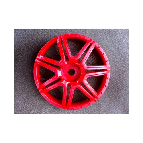 Team-Tetsujin Super Rim Disc Marguerite Hot Red 2 Pcs