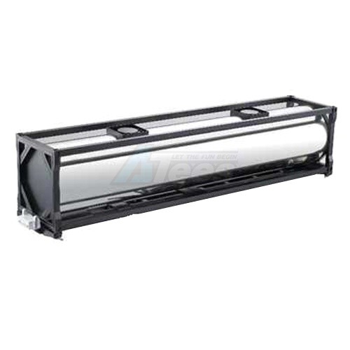 Hercules Hobby 40 Foot CNC Aluminum Oil Tank For 1/14 RC Tamiya Freightliner Cascadia Evolution Truck 87*18*18cm