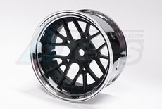 Team-Tetsujin Super RIM Chrome and Black Lycoris 2pcs