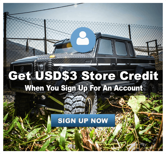 Sign up for $3 Store Credit