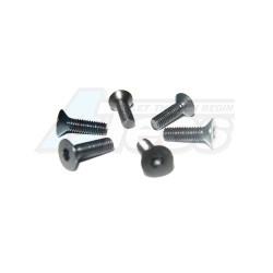 Himoto E8MTL 3*10 Flat Head Screws 6P by Himoto