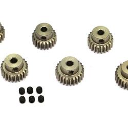 Miscellaneous All Steel Pinion Gear Combo Set (48P 20T-25T) - 6 Pcs  by Boom Racing