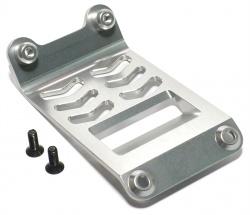 ECX Torment Aluminum Front-rear Skid Plate w/ Screws - 1Pc Silver by Boom Racing
