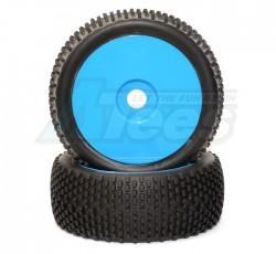 Miscellaneous All 1/8 Buggy Wheel/tire Set Gemini Blue (2 Pcs) by Correct Model