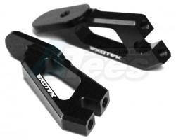 XRay XB4 Heavy Duty 7075 Aluminum Wing Mounts (1 Pair) Black by EXOTEK Racing