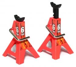 Miscellaneous All Aluminum 6 TON Scale Jack Stands (Fluorescent Orange) by Team Raffee Co.