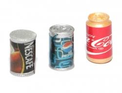 Miscellaneous All Scale Accessories - Caffeinated Beverages - Pepsi Coca-Cola Nescafe (3/Set) Red by Team Raffee Co.