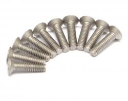 Miscellaneous All Titanium M2 x 8 Countersunk(Flat) Hex Screws Bolts (10pcs/bag)  by Boom Racing