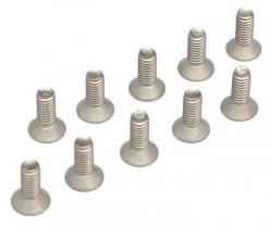 Miscellaneous All Titanium M3 x 8 Countersunk(Flat) Hex Screws Bolts (10pcs/bag)  by Boom Racing