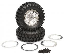 Miscellaneous All Crawler Tire set 96mm K1 Silver by Boom Racing