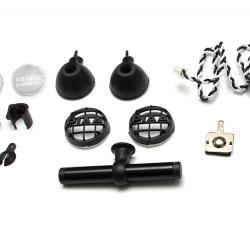 Miscellaneous All Tamiya 2 Light Set (Black pole) White by Boom Racing