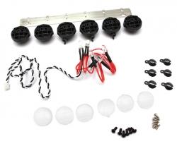 Miscellaneous All Front/Roof LED(6) 18MM for Tamiya & SCX10 White by Boom Racing