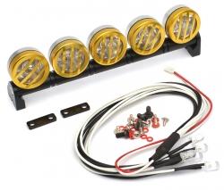 Miscellaneous All Aluminum Roof LED Light Set (5) for All Truck Yellow  by Boom Racing