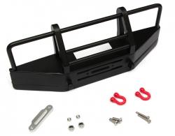 RC4WD D90/D110 Aluminum Front Bull Bar - 1 Pc Black for D90/D110 by Boom Racing