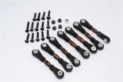 HPI WR8 Spring Steel Completed Tie Rod  - 7 Pcs Set by GPM Racing
