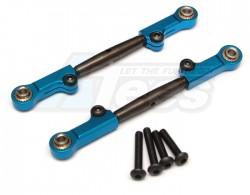 Axial Yeti Spring Steel Steering Anti-Thread Tie Rod With Aluminium Ends - 1Pair Set Blue by GPM Racing