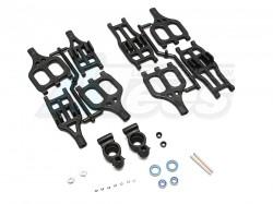 Traxxas E-Maxx Madmax Complete Strong Arm Set With Bearing And Axles Black by MadMax