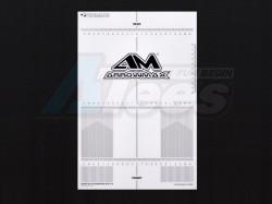 Miscellaneous All Plastic Set-up Board Decal for 1/10 by Arrowmax
