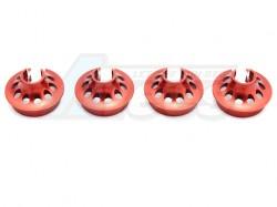 Team Losi 5IVE-T Aluminum Spring Perch Red by FID Racing