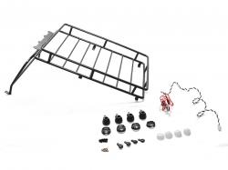 RC4WD D90/D110 Roof Rack Set With 12mm LED Light White for D90 by Boom Racing