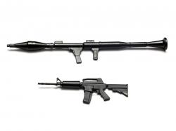 Miscellaneous All Scale Accessories - Shotgun 2pcs (Big 135mm/Small 72mm) by Boom Racing