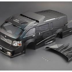 Miscellaneous All 1/10 Touring Car Finished Body FURIOUS ANGEL Black (Printed) Light buckets assembled by Killerbody