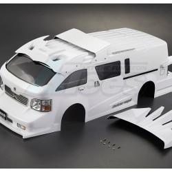 Miscellaneous All 1/10 Touring Car Finished Body FURIOUS ANGEL White (Printed) Light buckets assembled by Killerbody