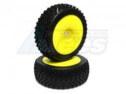 Miscellaneous All 1/8 Buggy Wheel/tire Set Math Yellow(2 Pcs) by Correct Model