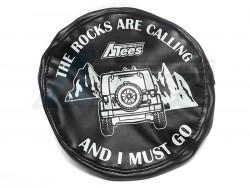 Miscellaneous All Soft Faux Leather Tire Cover For 1.9 Crawler Tires - The Rocks Are Calling by ATees