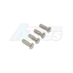 Axial Yeti Steel King Pin For Front Knuckle - 4Pcs  by GPM Racing