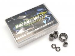 Custom Works GBX3 High Performance Full Ball Bearings Set Set Rubber Sealed (14 Total) by Boom Racing