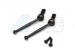 Traxxas LaTrax SST Steel #45 Front/Rear CVD Shaft - 1pr Black by GPM Racing