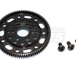 Axial SCX10 Steel #45 Spur Gear 48 Pitch 85T - 1Pc Set Black by GPM Racing