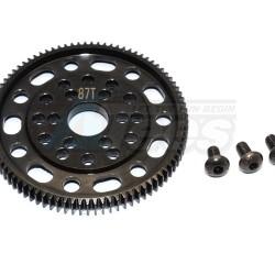 Axial SCX10 Steel #45 Spur Gear 48 Pitch 87T - 1Pc Set Black by GPM Racing