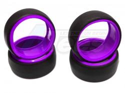 Miscellaneous All 1/10 Double Color Drift Tire D5P-PP0366P (4 pcs) - Purple by Correct Model