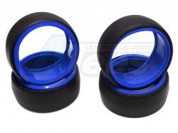 Miscellaneous All 1/10 Double Color Drift Tire D5B-PP0366B (4 pcs) - Blue by Correct Model