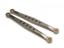 Vaterra Twin Hammers Aluminum Upper Suspension Links - 1 Pair Gun Metal by Boom Racing