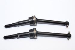 Tamiya GF-01 Steel #45 Front/Rear Cvd Shaft (38Mm) -1Pr Set (For Gf01 / Tl01) Black by GPM Racing