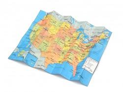 Miscellaneous All Scale Accessories - Map Of USA by Top-Shelf Hobby