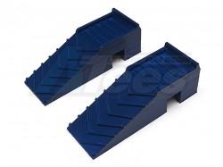 Miscellaneous All Scale Accessories - Wheel Ramps (rhino Ramps) Blue by Top-Shelf Hobby