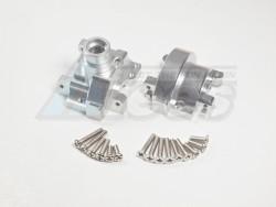HPI Nitro MT 2 Aluminum Front / Rear Gear Box With Screws - 2pcs Set Silver by GPM Racing