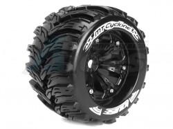 Traxxas E-Revo Louise 1/8 MT-Cyclone Traxxas Style Bead 3.8  Monster Truck Sport Compound / Black Rim / 1/2 Offset Front & Rear by Louise RC