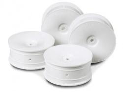 Tamiya TA04 Rc 24mm Dish Wheels-4pcs - White/+0 by Tamiya