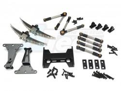 Miscellaneous All 1/14 Aluminum Rear Leaf Spring Suspension Axle Assembly by Hercules Hobby