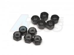 Miscellaneous All Aluminium M4 Nylock Nut Black (10) by Xceed