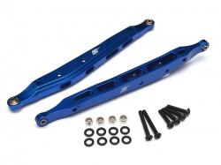 Axial Yeti Aluminum Rear Lower Links - 1 Pair Blue by Boom Racing